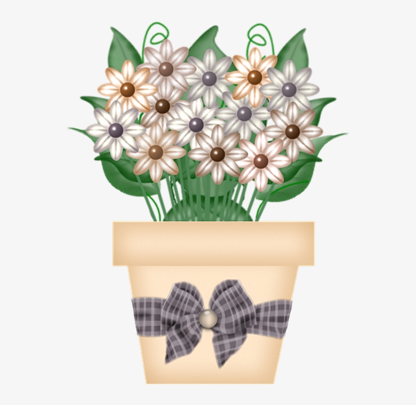 Flowers In Pot - Flower, transparent png download