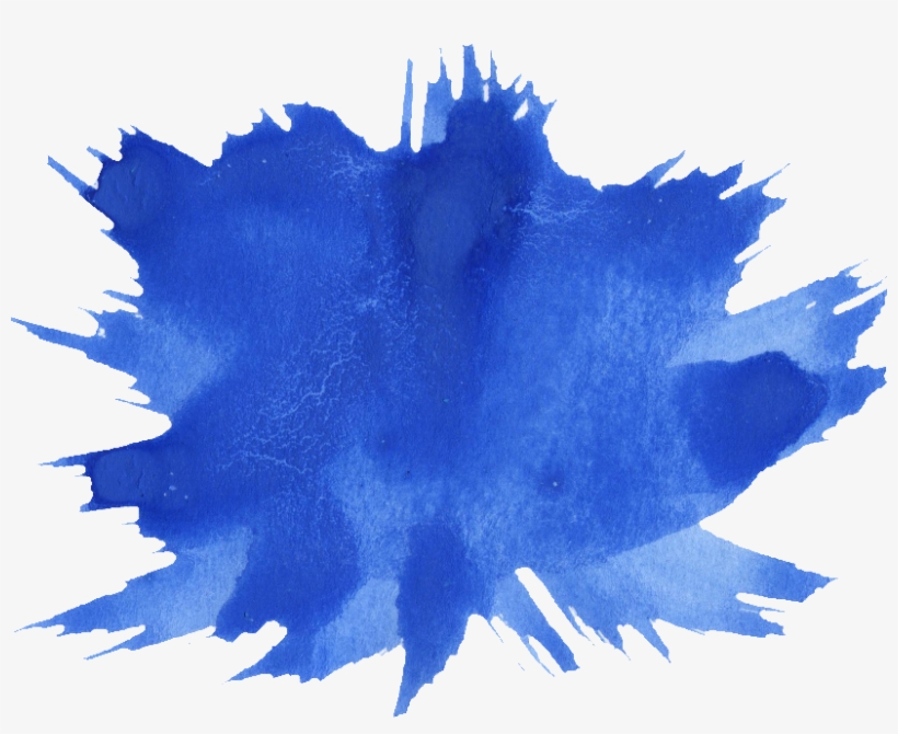 Blue Watercolor Stroke - Illustration, transparent png download