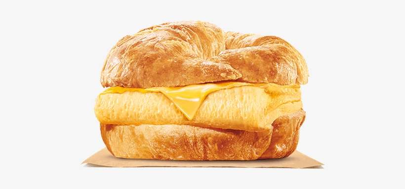 Egg & Cheese Croissan'wich® - Burger King Breakfast Sandwiches, transparent png download