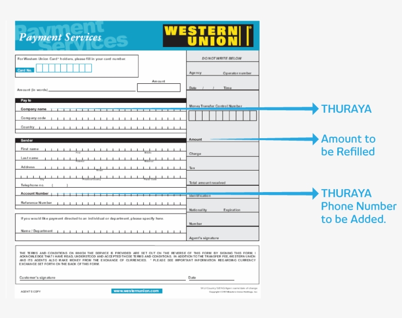 Recharge Your Thuraya Airtime With Western Union Customer Service PNG