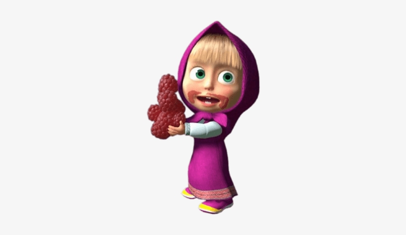 Masha Eating Raspberries Png - Masha Y El Oso Con Movimiento, transparent png download