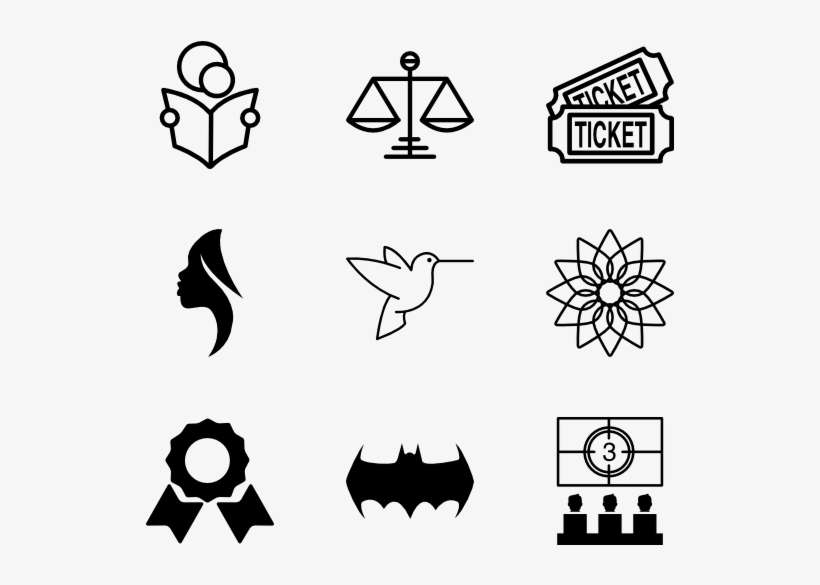Random Icons - Ticket De Cine Para Editar, transparent png download