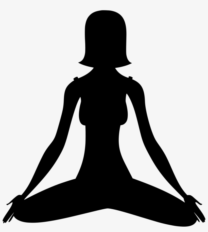 Download Png - Meditation Silhouette Png, transparent png download