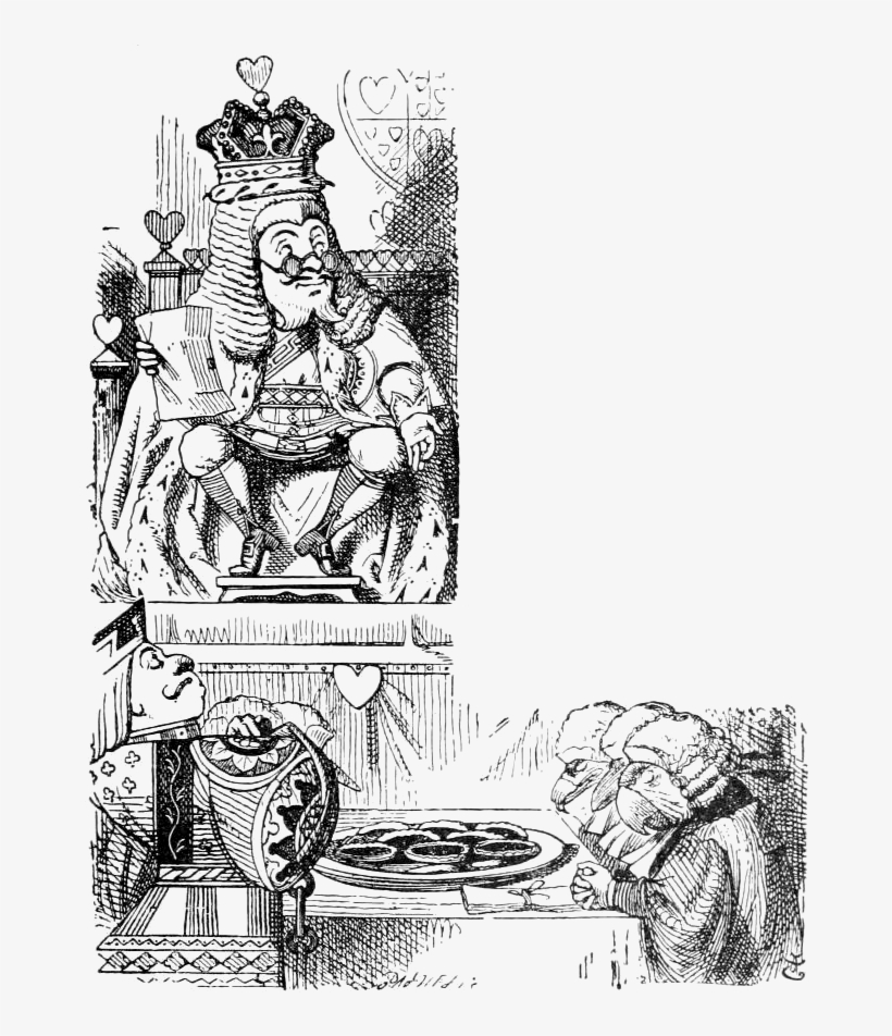 Popular Images - John Tenniel Alice In Wonderland King, transparent png download