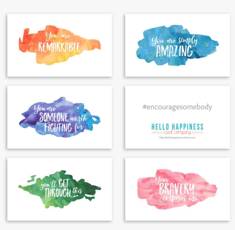 Mini Encouragement Cards, transparent png download