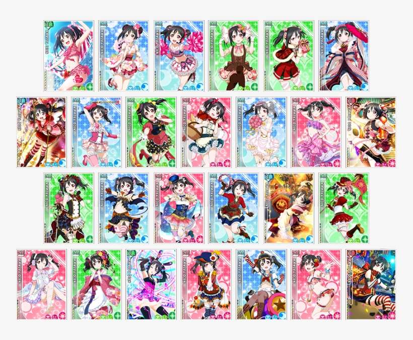 Nico Eligible Cards - Love Live Ur Cards Png, transparent png download