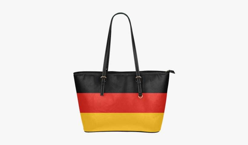 German Flag Colored Stripes Leather Tote Bag/small - #lamonki Leather Tote Bag, transparent png download