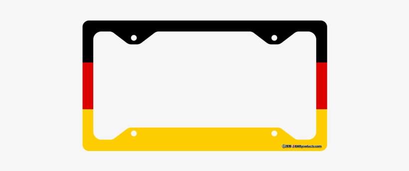 License Plate Frame Flag, transparent png download