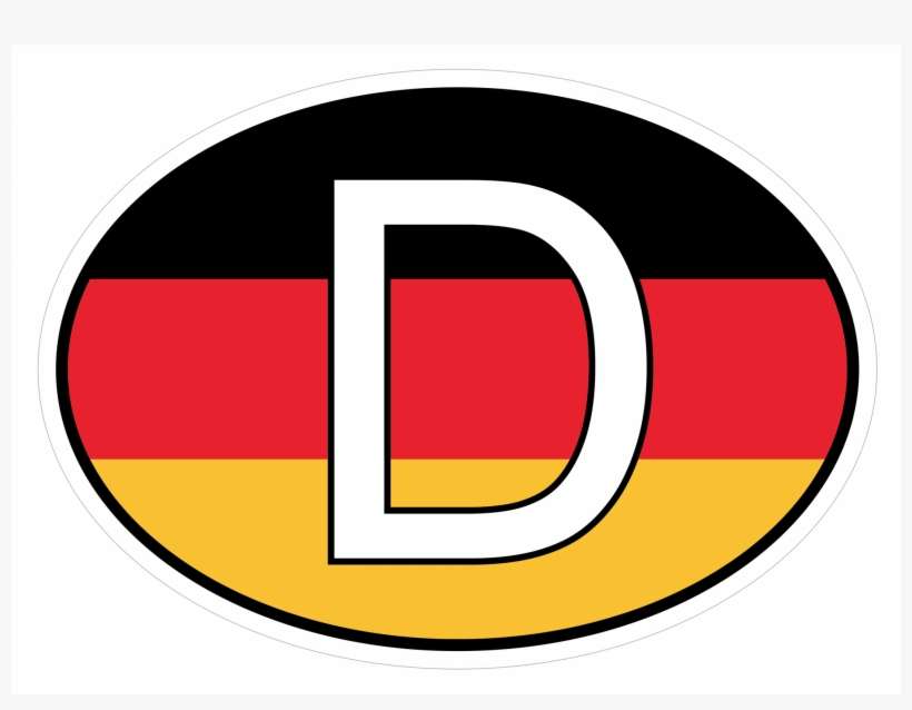 Deutschland Germany Flag Car Bumper Sticker - Bumper Sticker, transparent png download
