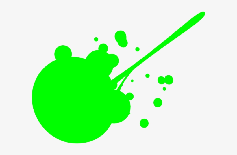 Green Paint Splatter Svg Clip Arts 600 X 457 Px, transparent png download