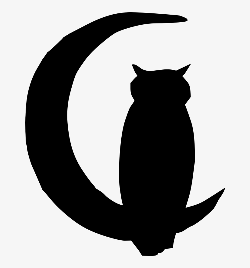 Wolf Howling At Moon Silhouette - Owl Silhouette, transparent png download