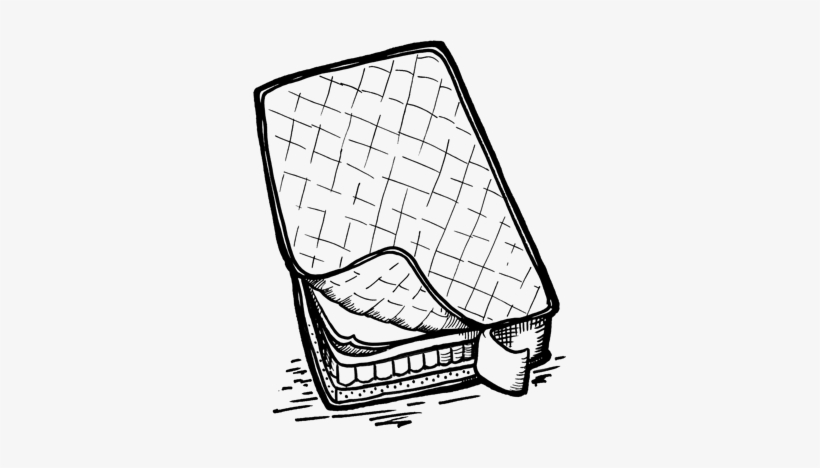 Mattress Infographic Image - Mattress Clipart Black And White, transparent png download