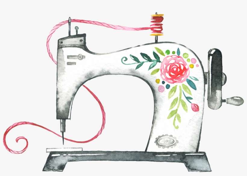 Clip Black And White Stock Arte Crafts Bra Making Blog - Sewing Machine Clipart Png, transparent png download