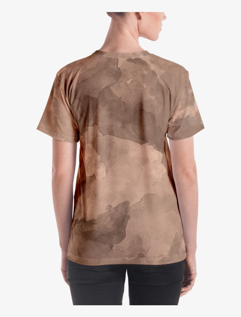 Umber Watercolor Women's T Shirt T Shirt Zazuze - T-shirt, transparent png download