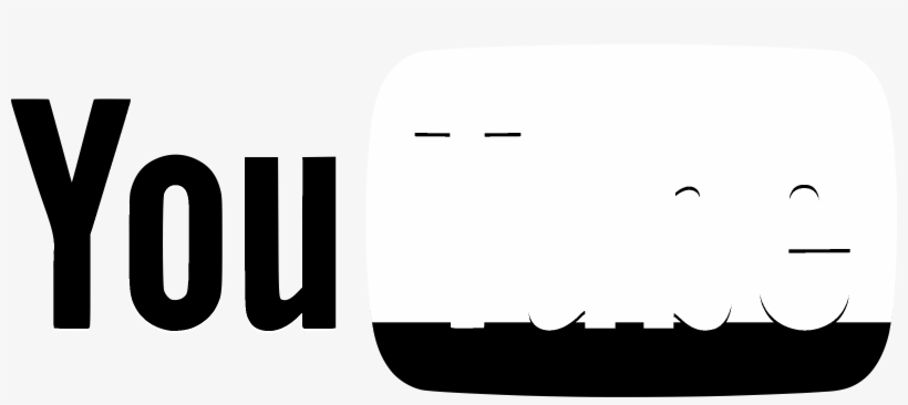 Youtube Logo Black And White - Big Youtube Logo Png, transparent png download
