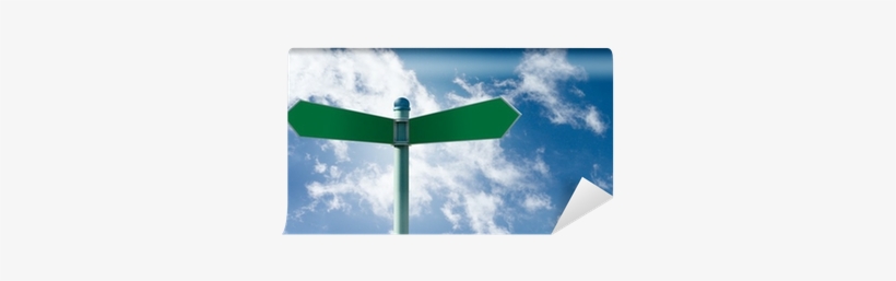 Download Blank Street Sign Post With 4 Signs Wall Mural • Pixers ...