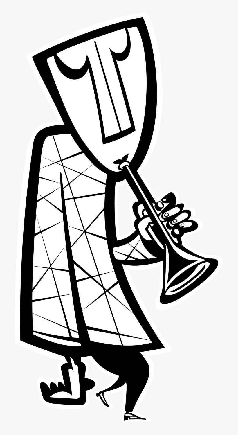 Jazzman, Horn Comes From A Pencil Sketch For My Stone, transparent png download