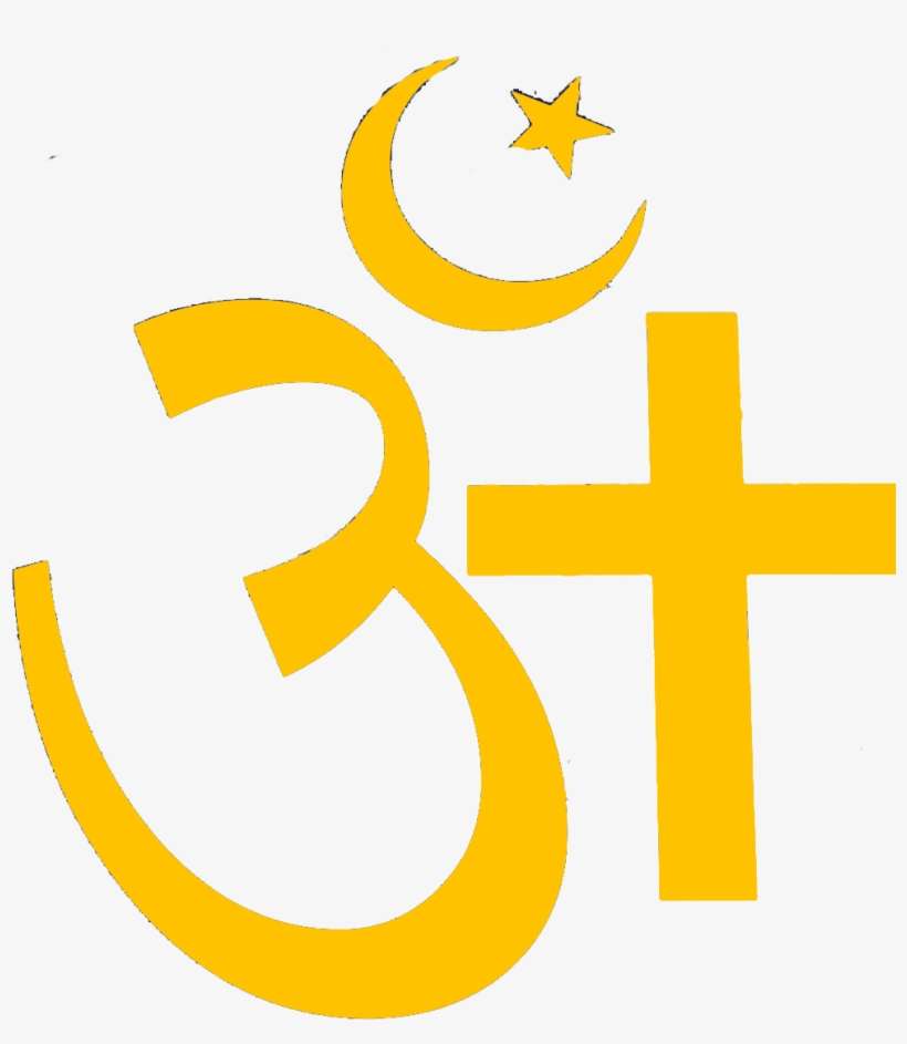 Om Gold Ornaments - Cross, transparent png download