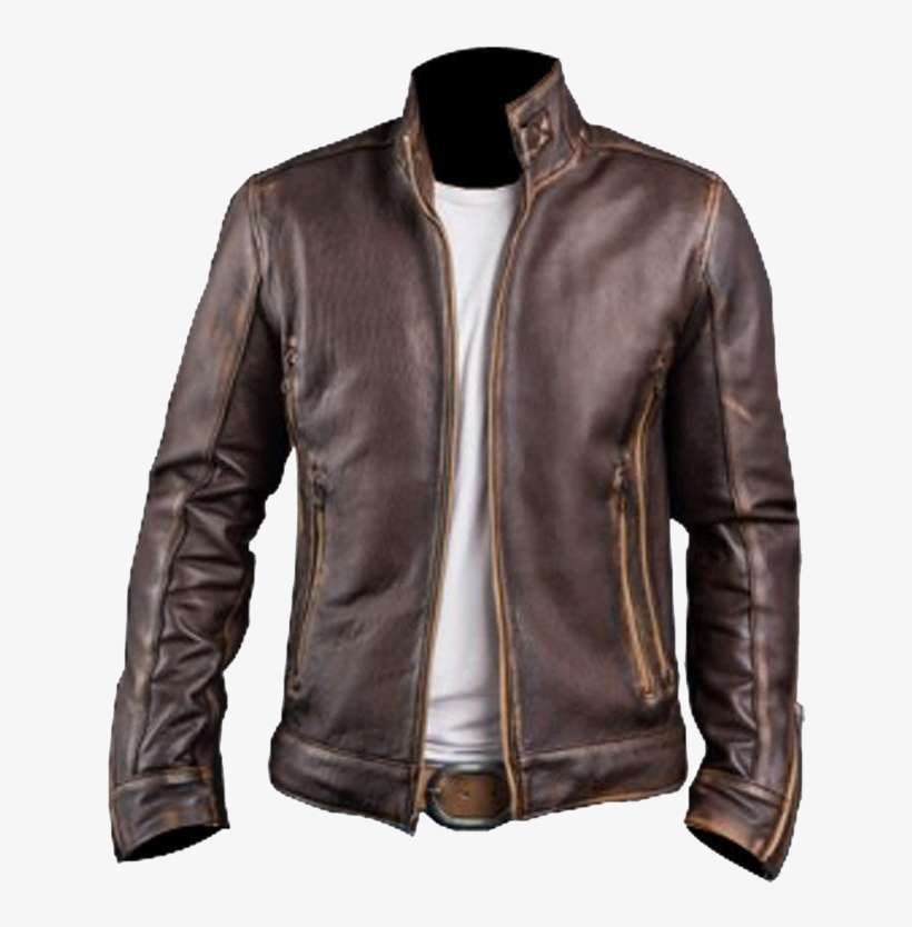 Cafe Racer Leather Jacket, transparent png download
