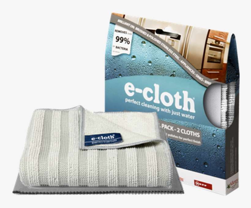2 Stainless Steel Cleaning Cloths - E Cloth Stainless Steel Cloth, transparent png download
