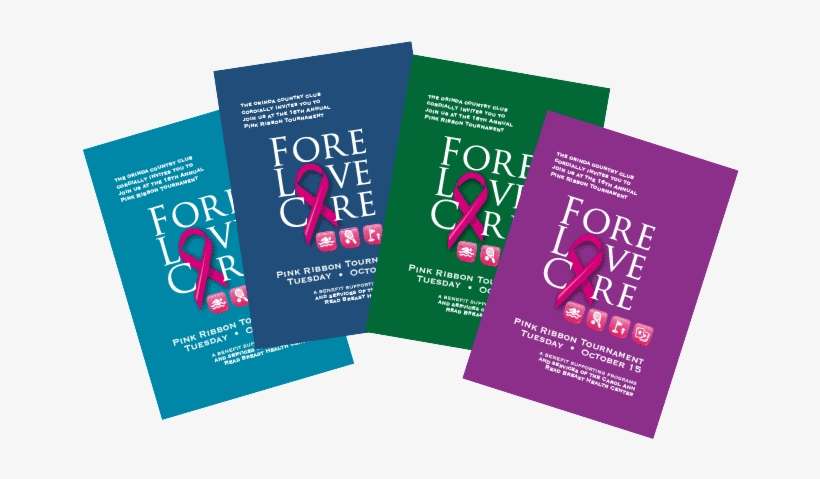 2013 Pink Ribbon Golf Tournament For The Orinda Country - Brochure, transparent png download