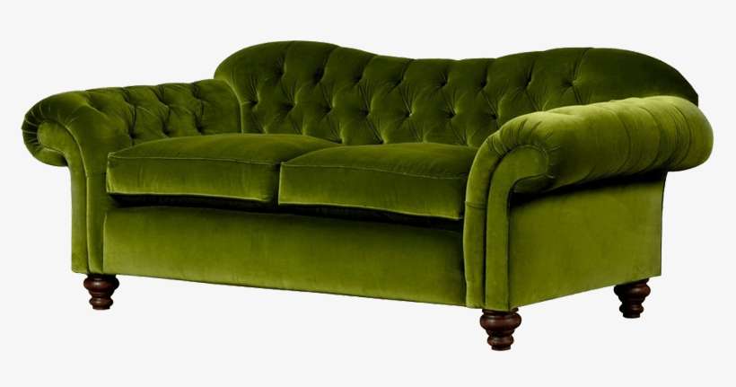 Green Velvet 4 Seat Sofa, transparent png download