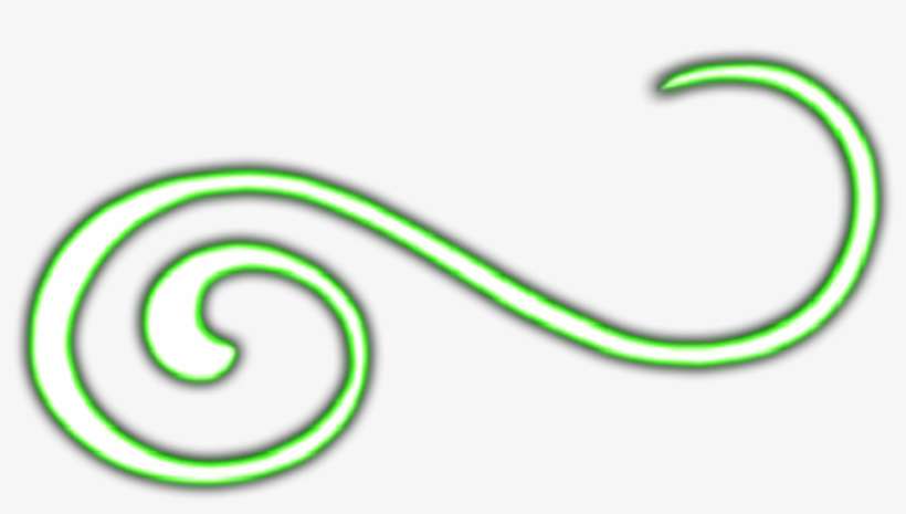 Ftestickers Swirl Light Effect Green - Illustration, transparent png download