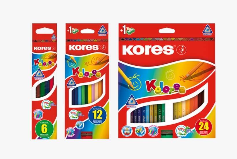 Kolores Coloured Pencils - Educational Toy, transparent png download