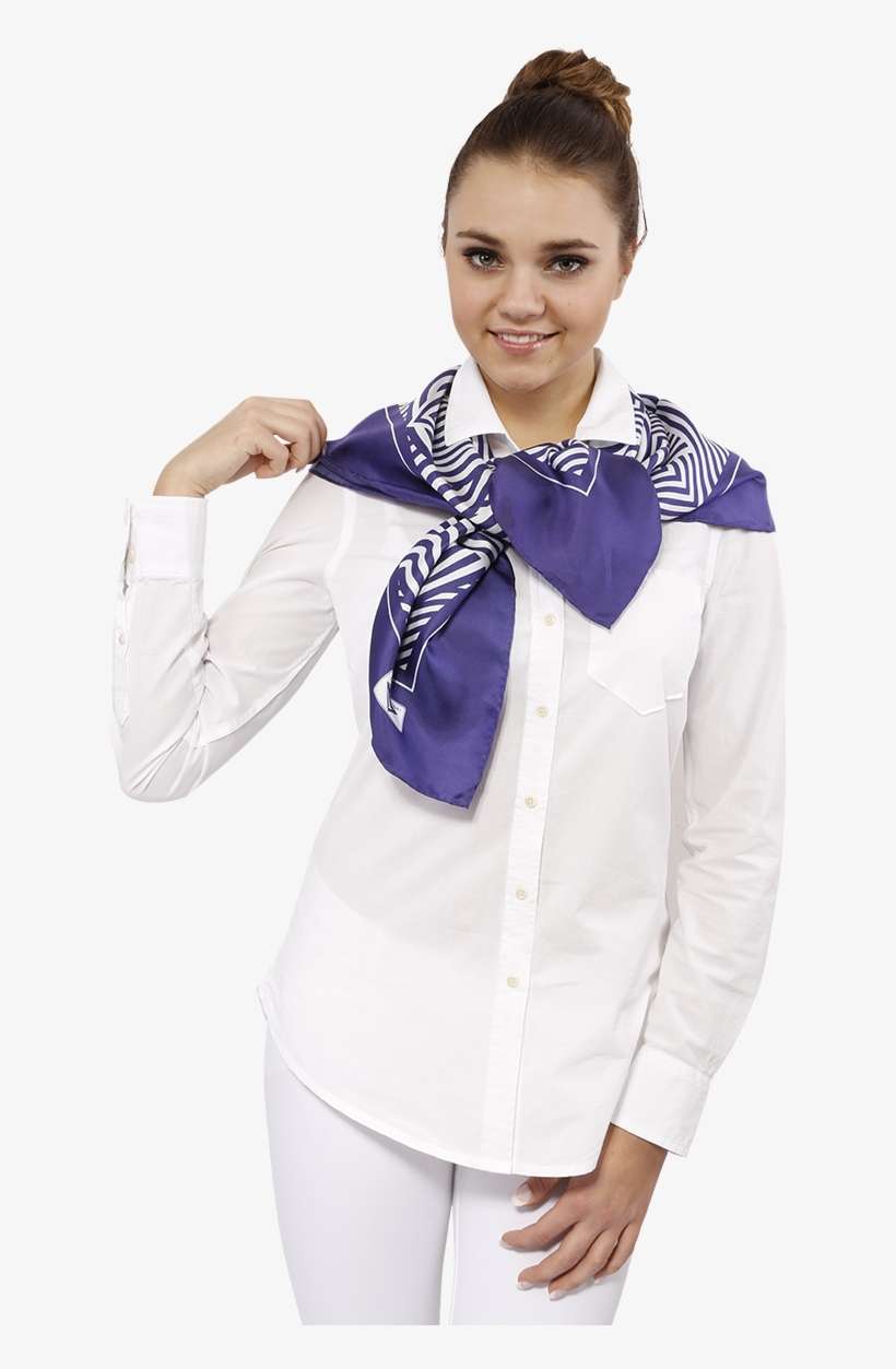 Slim Dance Square Silk Scarf Alesia C - Girl, transparent png download