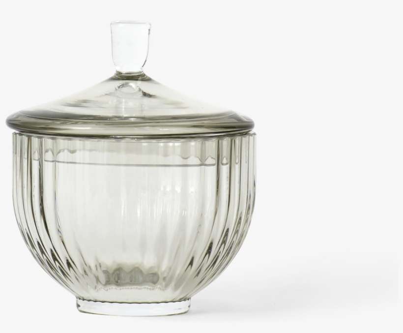 Bonbonniere Oe10 Glass Smoke Lyngby - Lyngby Porcelæn Bowl With Lid, transparent png download