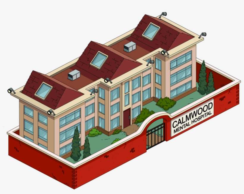 Tapped Out Calmwood Mental Hospital - Simpsons Todd Flanders Home, transparent png download