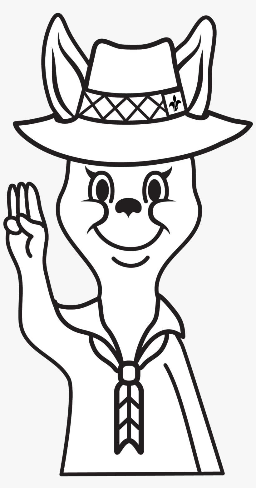 Bindi Sign Bw - Joey Scouts, transparent png download