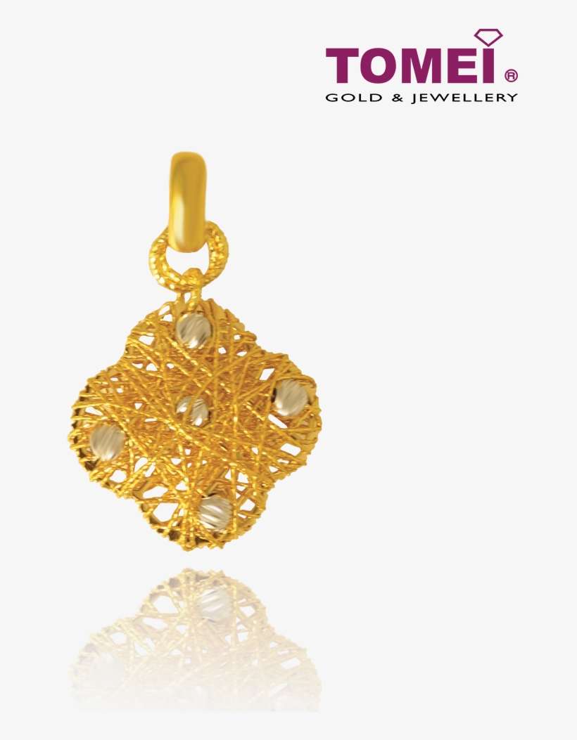 Tomei Yellow Gold 916 Pendant (ip 1/9172gc/pe 2c) - Tomei, transparent png download