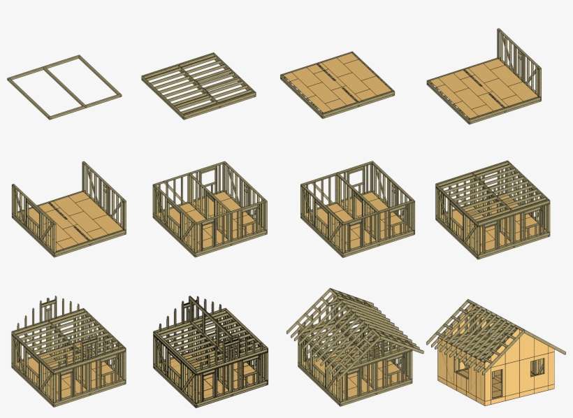 Project Frame House - Проекты Каркасных Домов 6х6, transparent png download