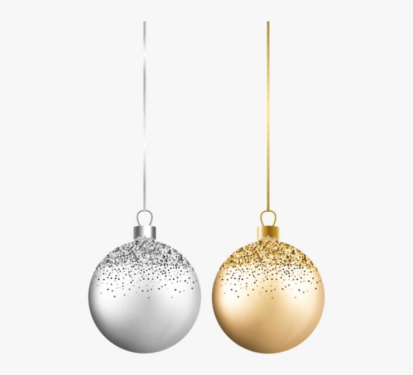 Free Png Christmas Balls Silver Gold Png Images Transparent - Christmas Ball Silver, transparent png download
