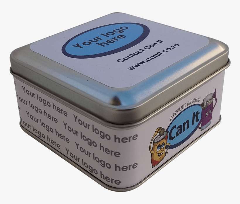Printed Tin Containers Printed Tins From Can It Last - Box, transparent png download