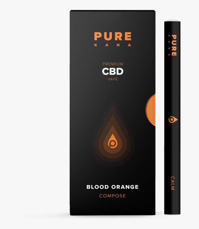 Purekana Blood Orange Cbd Vape Pen - Book Cover, transparent png download