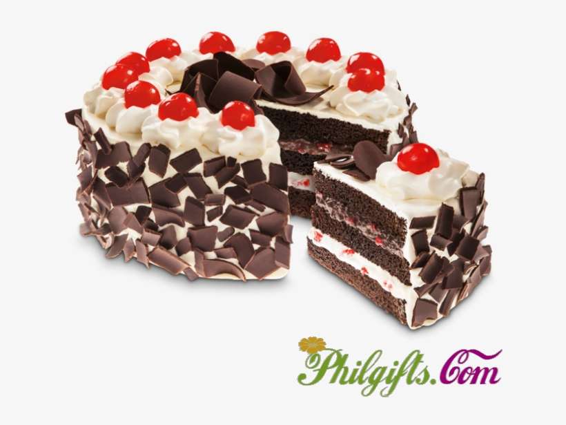 Made With Moist Chocolate Cake - Black Forest Cake Red Ribbon Price, transparent png download
