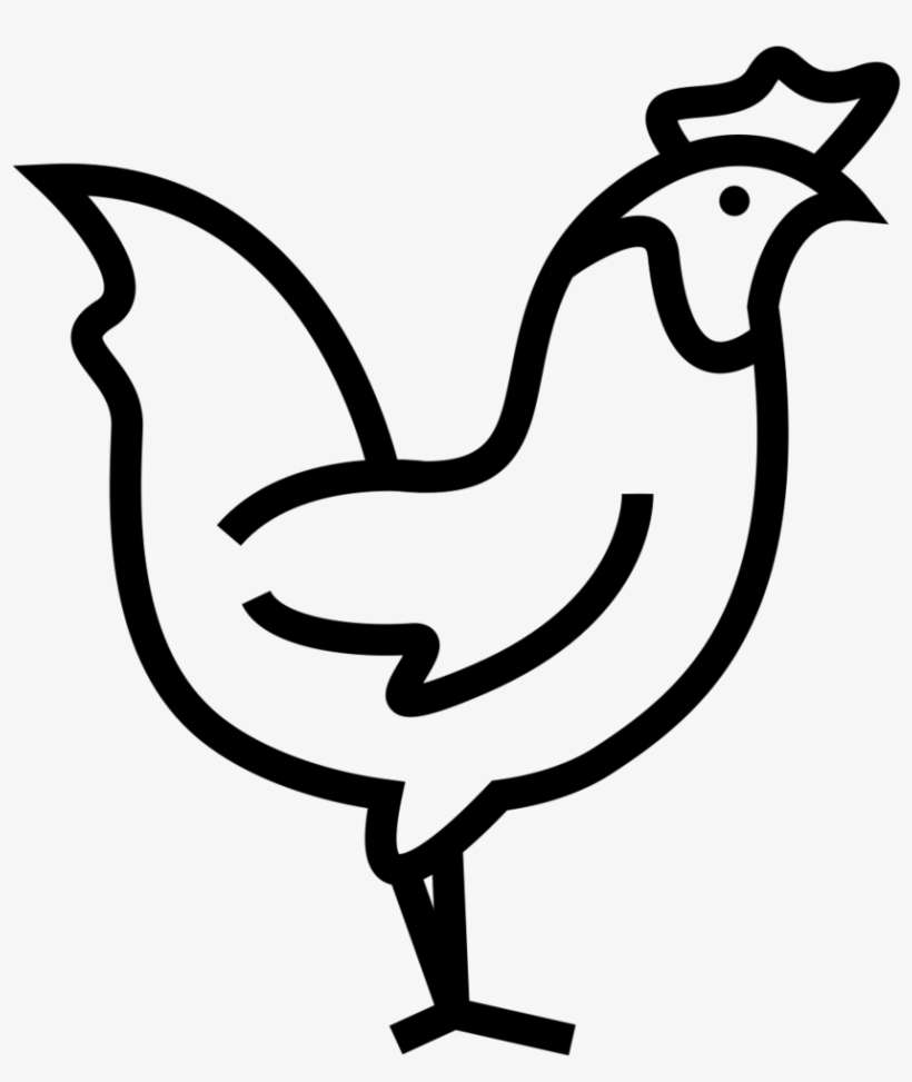 Noun Chicken 703312 000000 - Rooster, transparent png download