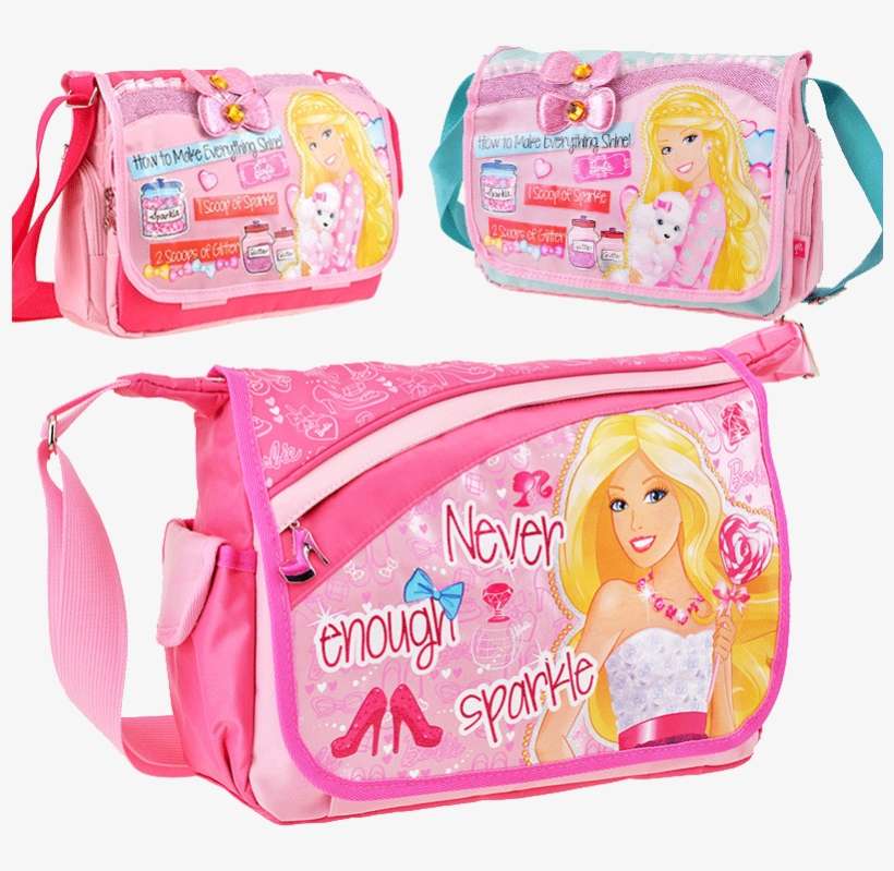 Barbie Girl Bag Princess Messenger Bag Primary School - Bag, transparent png download