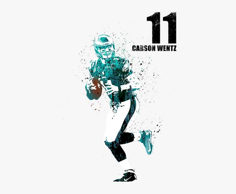 Bleed Area May Not Be Visible - Carson Wentz, transparent png download