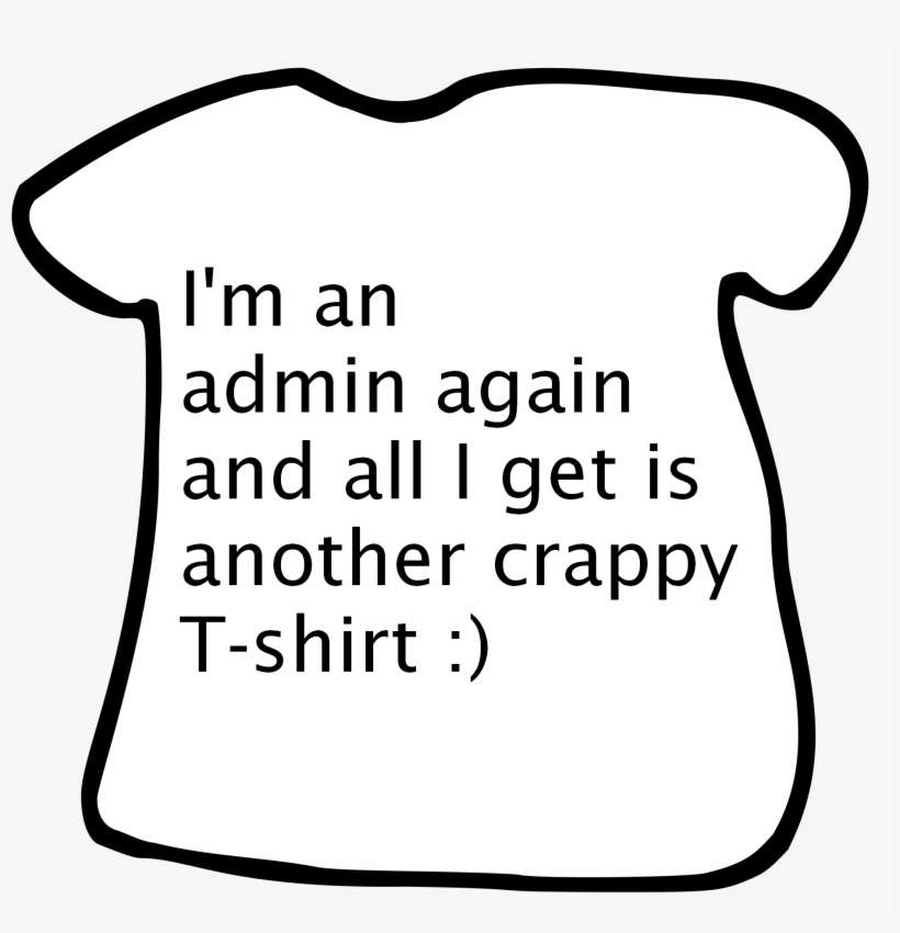 Admin T-shirt Again - Palabras, transparent png download