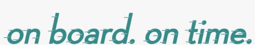 Onboardontimeteal - Electric Blue, transparent png download