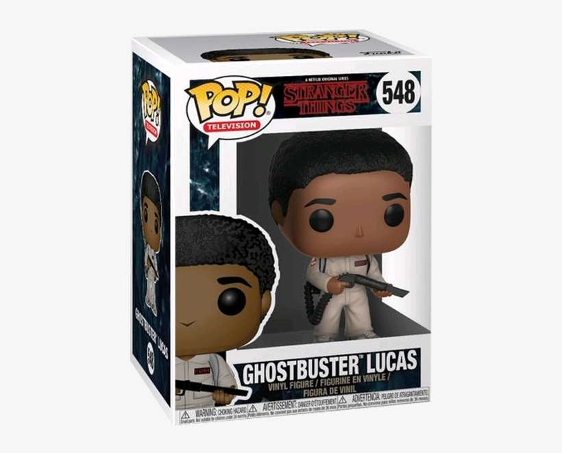 Lucas Ghostbuster Pop Vinyl Figure - Funko Pop Stranger Things Lucas, transparent png download