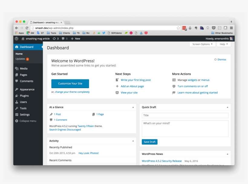 06 Posts Menu Hidden Preview Opt - Wordpress Single Category Admin, transparent png download
