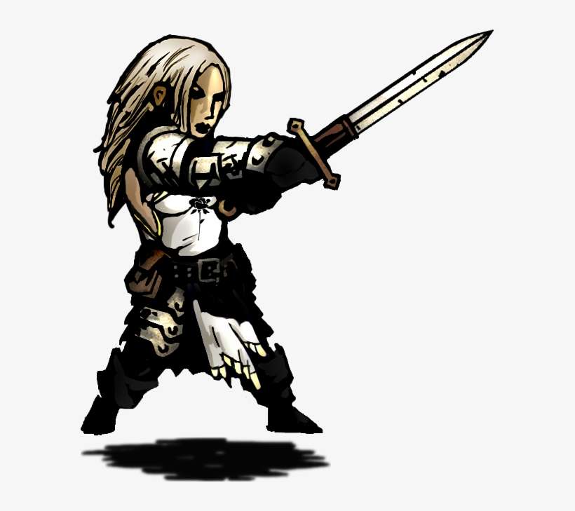 Paladin Sprite Attack Sword - Darkest Dungeon Crusader Sprite, transparent png download