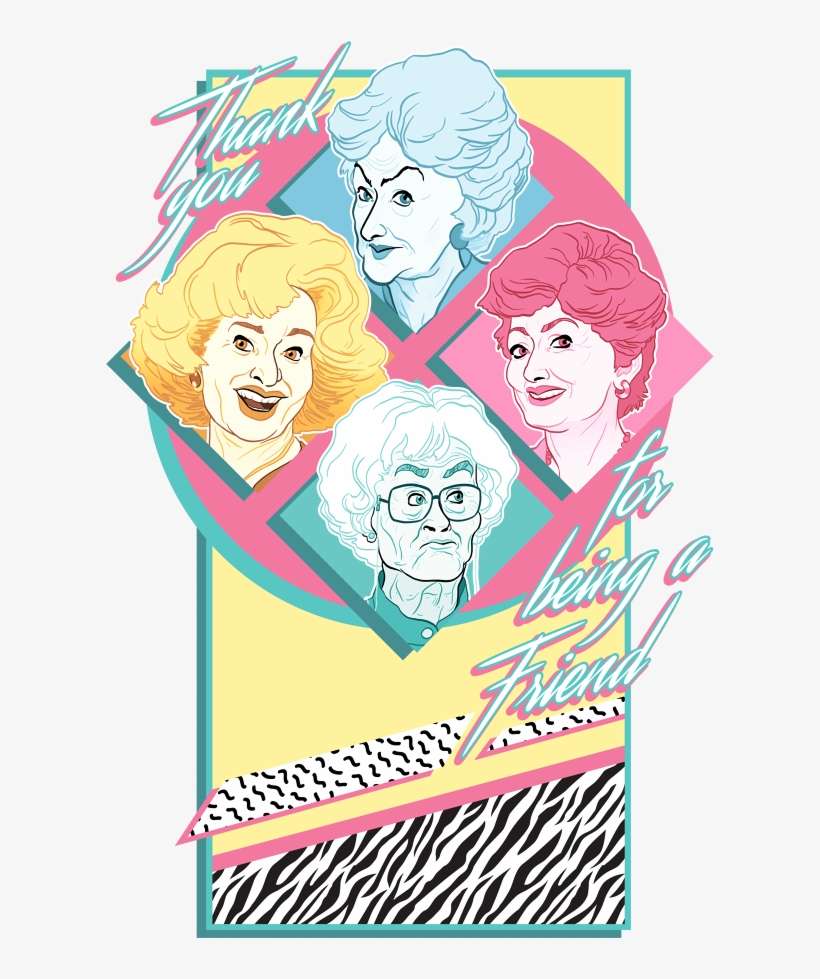 Golden Girls Graphic Art, transparent png download