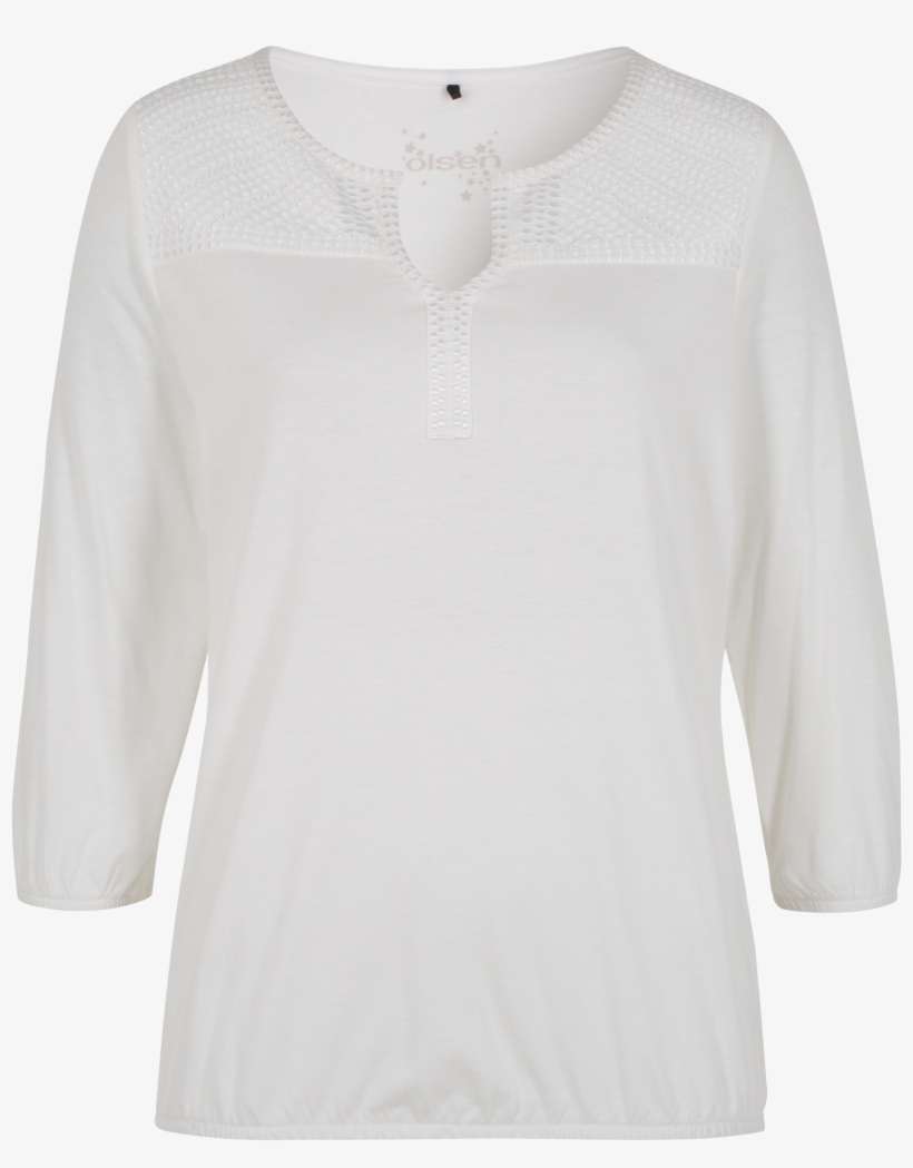 T-shirt With Embroideries - Blouse, transparent png download