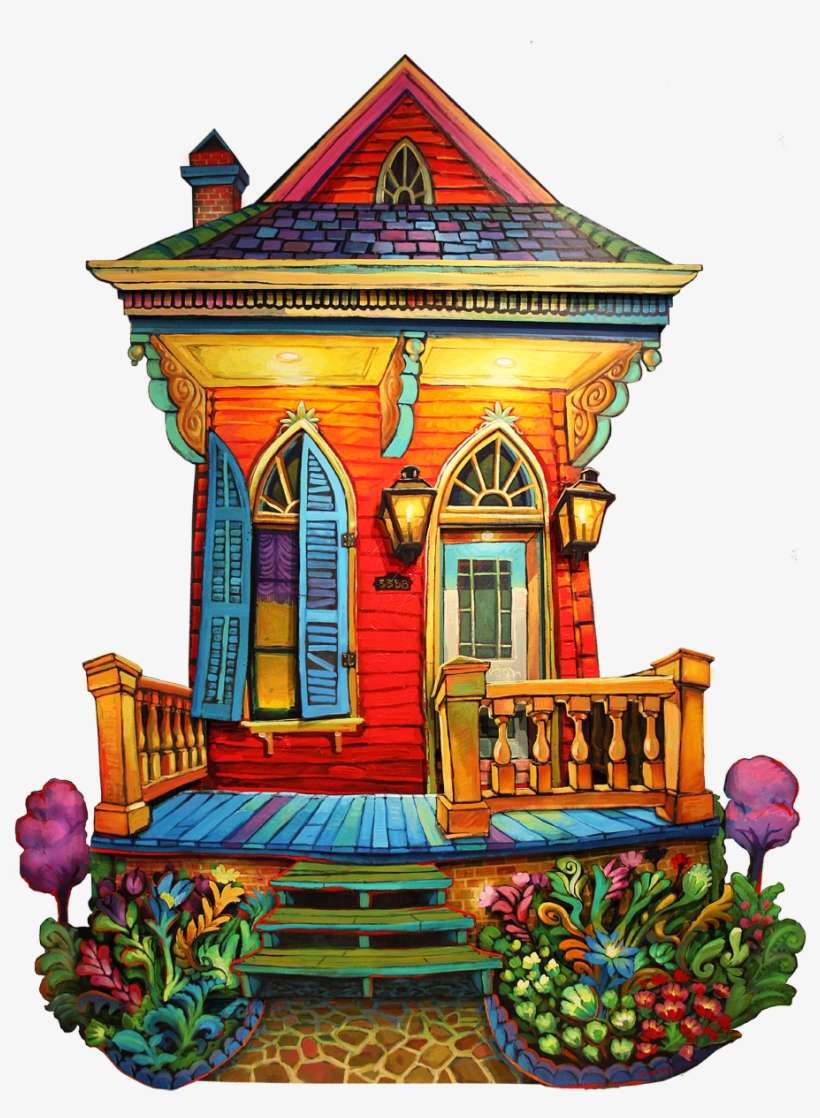Uptown-garden 904×1,200 Pixels Naive Art, Dream House - Terrance Osborne Coloring Sheets, transparent png download