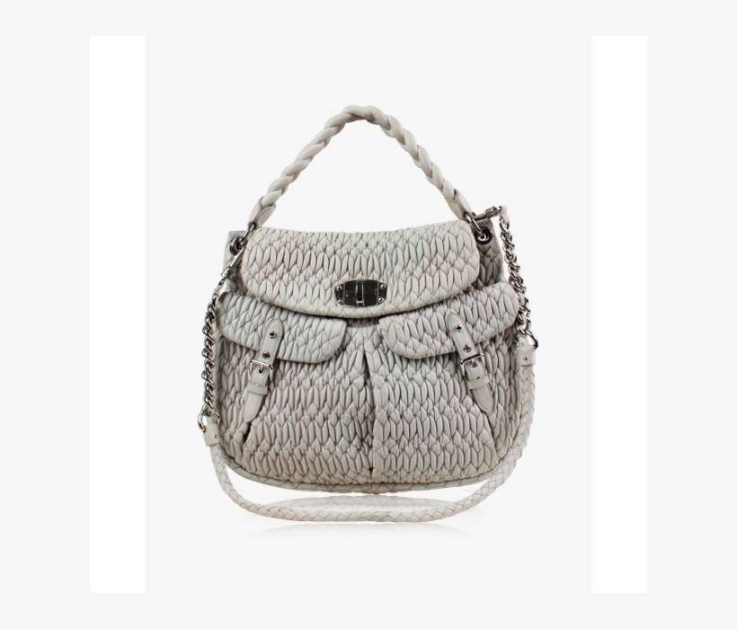 Miu Miu Off-white Matelassé Bag - Hobo Bag, transparent png download